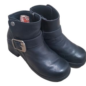 Vintage HARLEY-DAVIDSON Biker Booties Women's 6.5 all Black